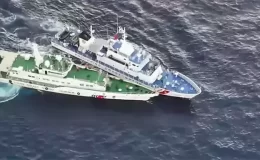 Çarpışmayı nükleer denizaltının görünmesi izledi! Dünya 1600 kilometrelik hatta kilitlendi