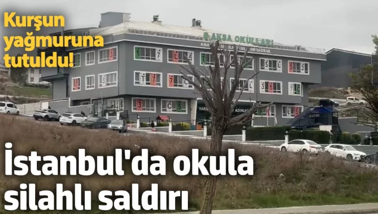 ABD’de yaşanılana benzer olayda bukez İstanbul’da okula silahlı saldırıgerçekleşti. Okul Kurşun yağmuruna tutuldu!