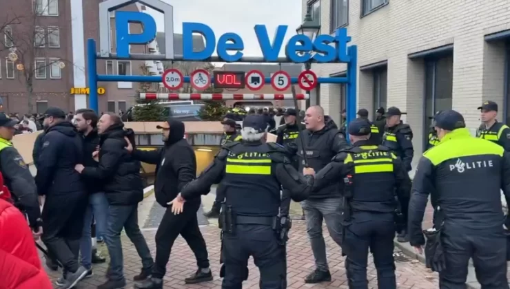 Galatasaray maçı öncesi kavga çıktı! Polis olaya müdahale etti
