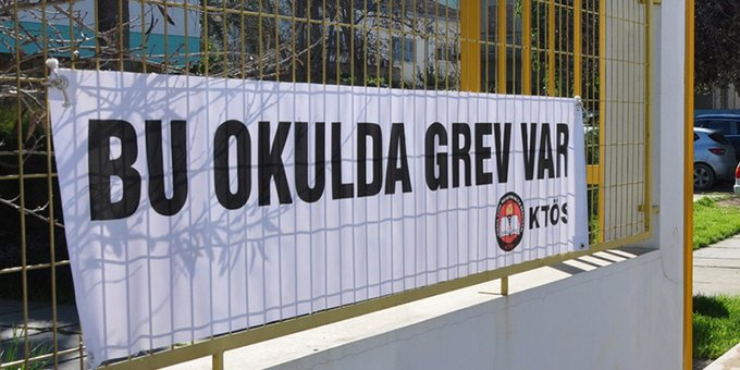 KTÖS okullarda artan şiddet olaylarına karşın bakanlığın tedbir almadığı gerekçesiyle Mehmetçik İlkokulunda tam gün grev yapacak
