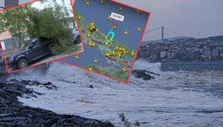 Lodos İstanbul’u darmaduman etti: Megakent sular altında kaldı