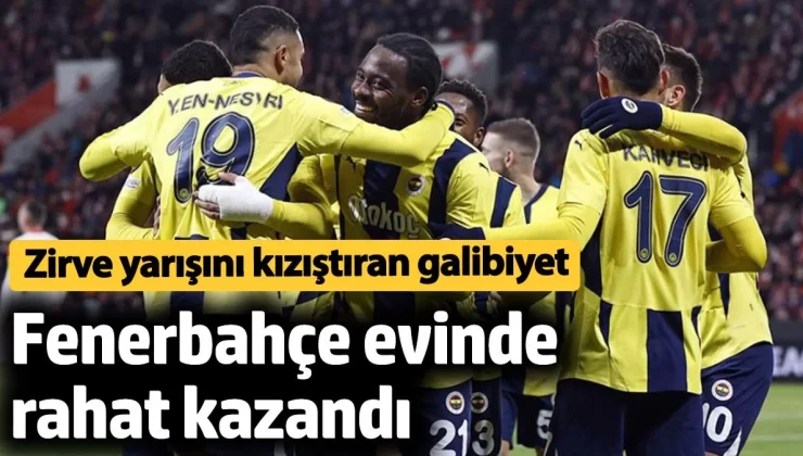 Fenerbahçe 3-1 Gaziantep FK. Zirve yarışını kızıştıran galibiyet