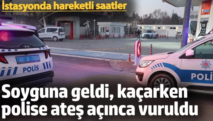 Soygun için girdi kaçmak isterken polise ateş açınca vuruldu