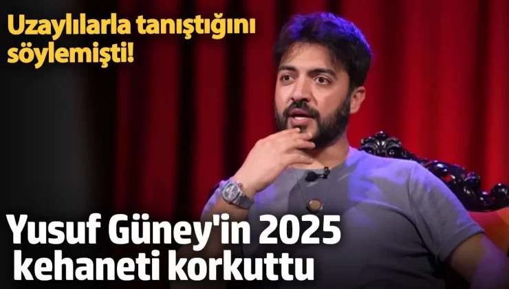 Yusuf Güney Uzaylılarla tanıştığını söylemişti! “Hiç iyi şeyler görmüyorum. 2025’te dünya dışı varlıklar ve doğal afetlerle daha çok uğraşacağız.”