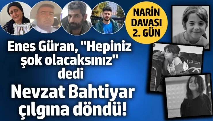 Narin Güran cinayeti davasında 2. gün: Salim Güran, Enes Güran, Yüksel Güran ve Nevzat Bahtiyar hakim karşısında…