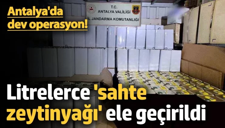 2 bin Sahte zeytinyağı düzenlenen operasyon sonucu ele geçirildi