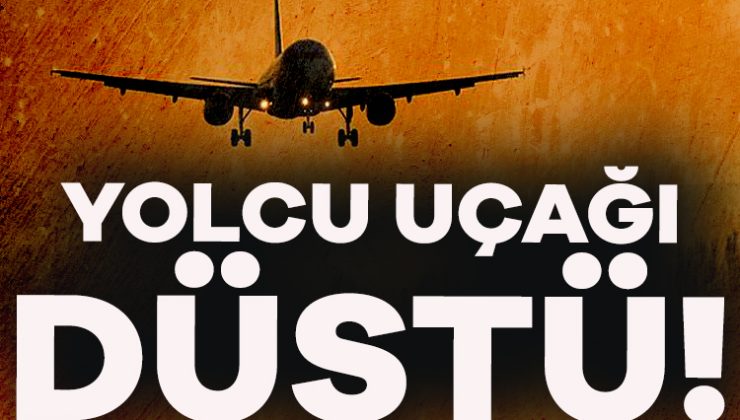 Bakü-Grozni seferi yapan Azerbaycan havayollarına ait yolcu uçağı düştü