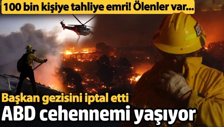 ABD cehennemi yaşıyor! Los Angeles’ta yangın felaketi: 5 ölü, 100 bin kişiye tahliye emri
