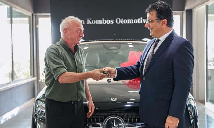 CTP Piyangosu’nun talihlisi Mercedes aracı teslim aldı