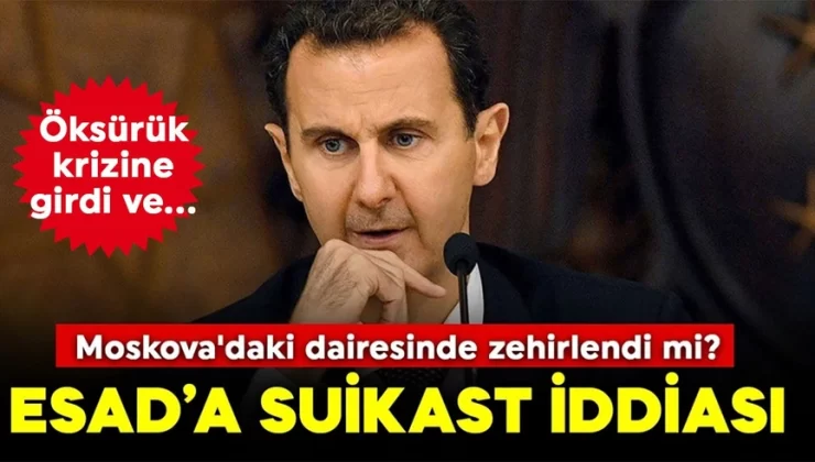 Dikkat çeken suikast girişimi iddiası! Beşşar Esad Moskova’daki dairesinde zehirlendi mi?