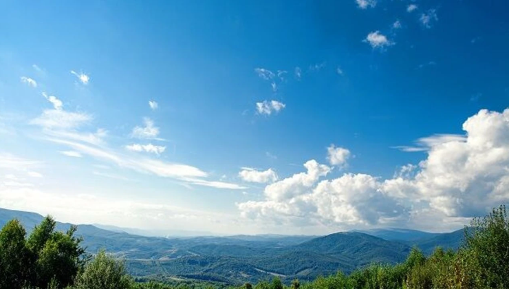 Hava bugün açık ve az bulutlu olacak
