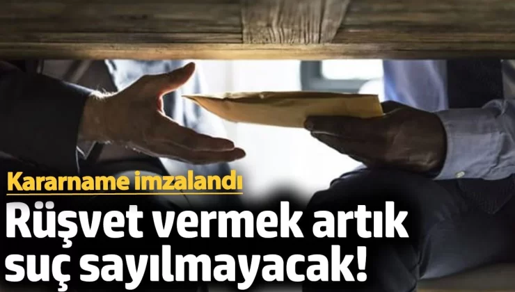 ABD’de rüşvet vermek artık suç sayılmayacak! Kararname imzalandı