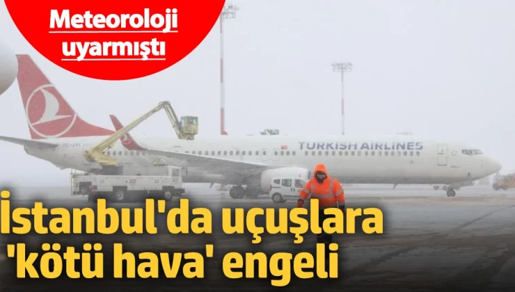 Sabiha Gökçen’de uçuşlara ‘kötü hava’ engeli