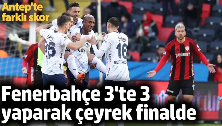 Gaziantep FK 1 Fenerbahçe 4