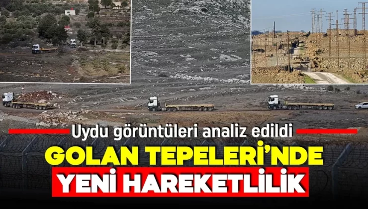 Golan Tepeleri’ndeki hareketlilik uydu görüntülerine yansıdı! İsrail yeni askeri üsler inşa ediyor!