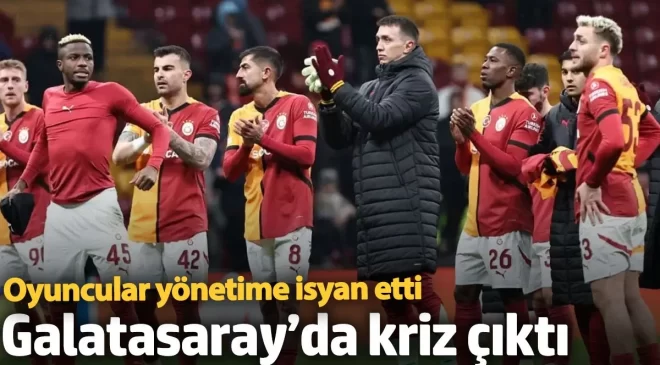 Galatasaray’da kriz çıktı: Oyuncular yönetime isyan etti