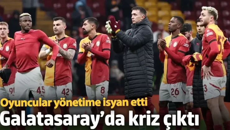 Galatasaray’da kriz çıktı: Oyuncular yönetime isyan etti