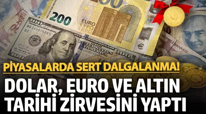 KKTC Döviz piyasasında da sert dalgalanma! Dolar, Euro ve altın tarihi zirvesini yaparken KKTC’de Sterlin 48 TL bandına erişti