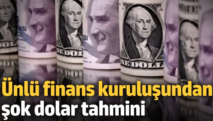 Ünlü finans kuruluşundan şok dolar tahmini