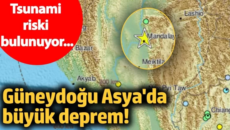 Myanmar’da 7.7 büyüklüğünde deprem meydana geldi.