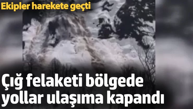 Artvin’de çığ felaketi! Yollar ulaşıma kapandı: Ekipler harekete geçti!