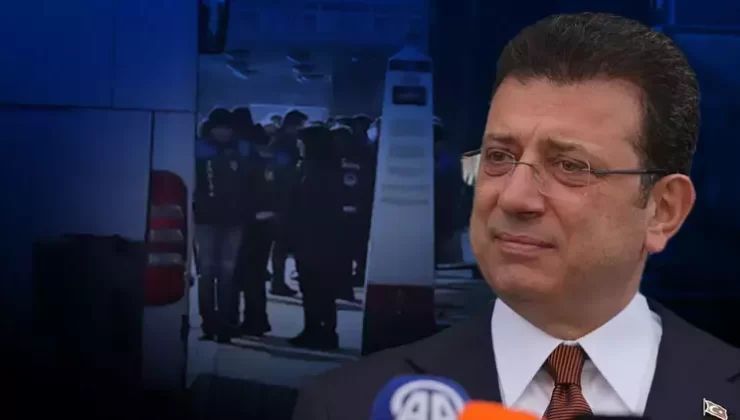 İMAMOĞLU ADLİYEYE SEVK EDİLİYOR
