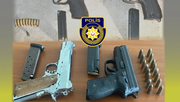 Lefkoşa’da Metehan Bölgesinde ”Son paket operasyonunda” 2 adet tabanca ile 5 adet şarjör bulundu