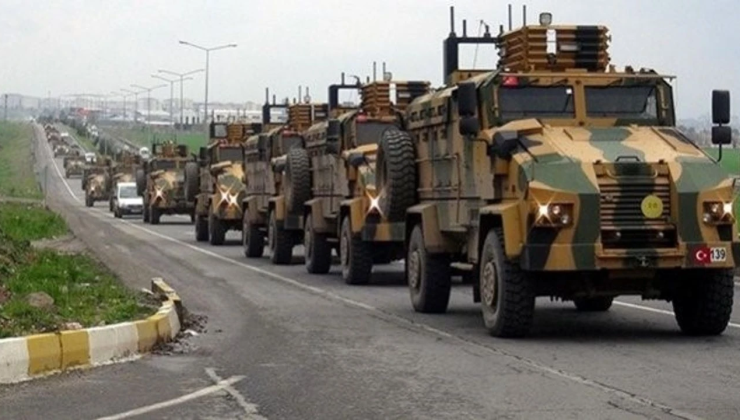 Sınırda hareketli saatler! Askeri Konvoy Ayn-El Arap’a (Kobani) doğru yola çıktı