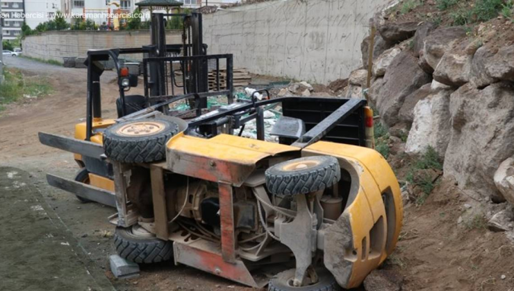 Lefkoşa Sanayi Bölgesinde 22 yaşındaki çalışanın üzerine forklift devrildi ağır yaralandı