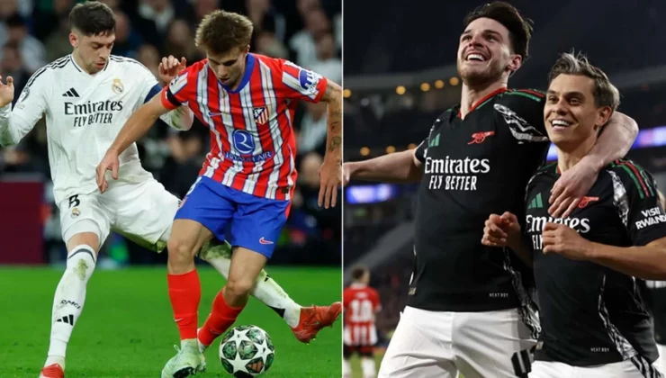 Şampiyonlar Ligi’nde çılgın gece! Madrid derbisi nefes kesti, Arsenal tarihe geçti! 4 maçta 17 gol atıldı