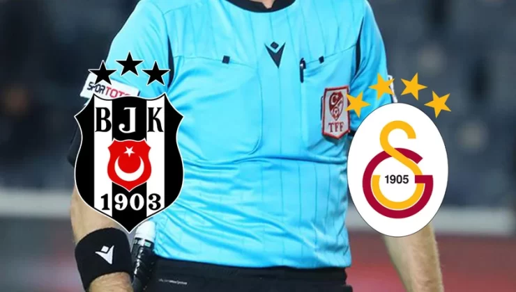Beşiktaş – Galatasaray derbisini ve diğer maçları yönetecek hakemler belli oldu