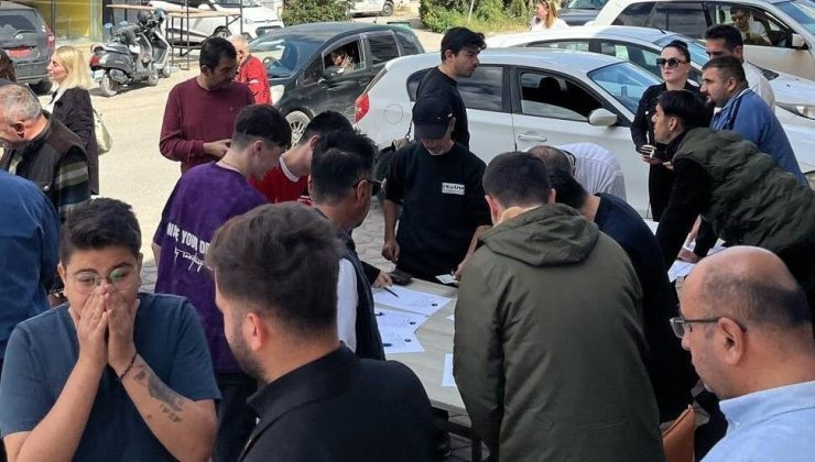 Kıbrıs’ta, Ekrem İmamoğlu için düzenlenen ön seçimde, 8 saatte 15 bin imza toplandı