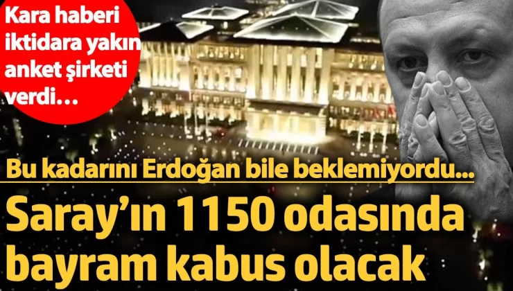 Bu kadarını Erdoğan bile beklemiyordu… Kara haberi iktidara yakın anket şirketi verdi