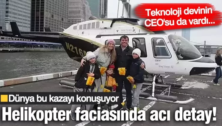 ABD’de helikopter faciası! Siemens CEO’su ve ailesi hayatlarını kaybetti
