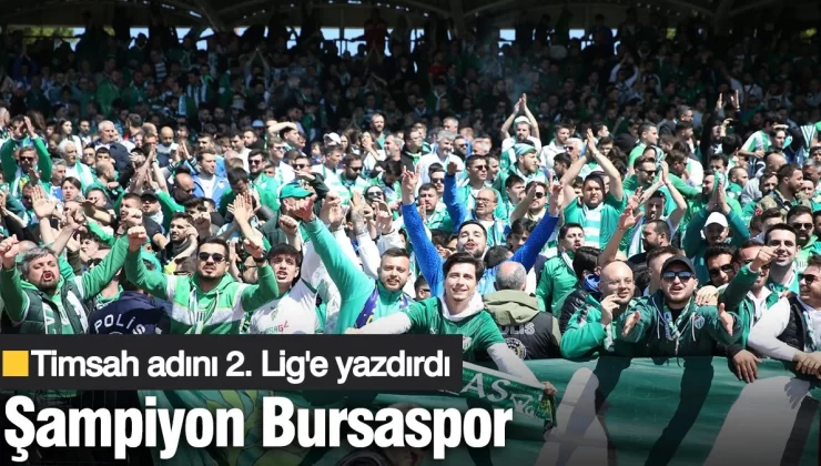 Bursaspor ligin bitmesine 2 hafta kala 3. lig şampiyonu oldu