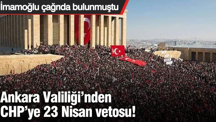 Ankara Valiliği’nden flaş CHP kararı! Ankara Valiliği, CHP’nin yarın 1. Meclis Binası’ndan Anıtkabir’e yapacağı yürüyüşe izin vermedi