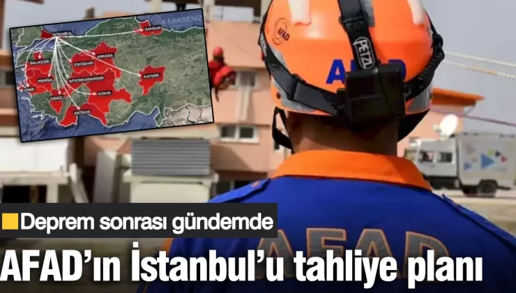 Deprem sonrası gündemde! AFAD’ın tahliye planı