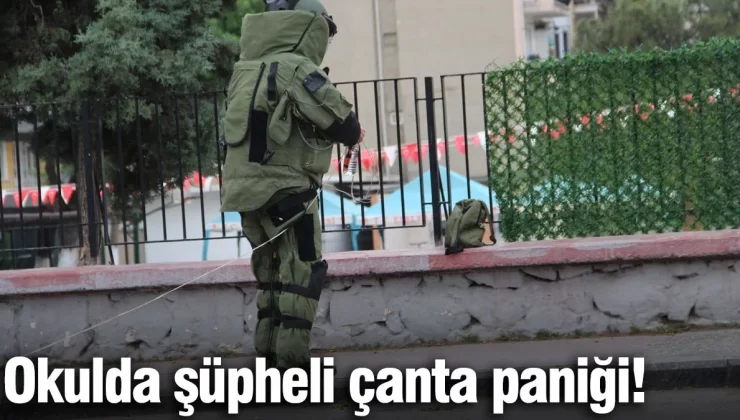 Okul önünde şüpheli çanta paniği: Okul bahçesi boşaltıldı