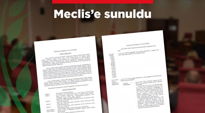 CTP, Askerlik (Değişiklik) Yasa Önerisi’ni Meclis’e sundu