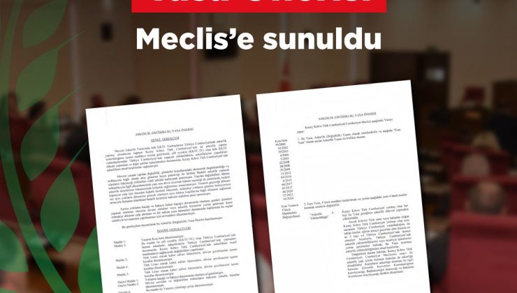 CTP, Askerlik (Değişiklik) Yasa Önerisi’ni Meclis’e sundu