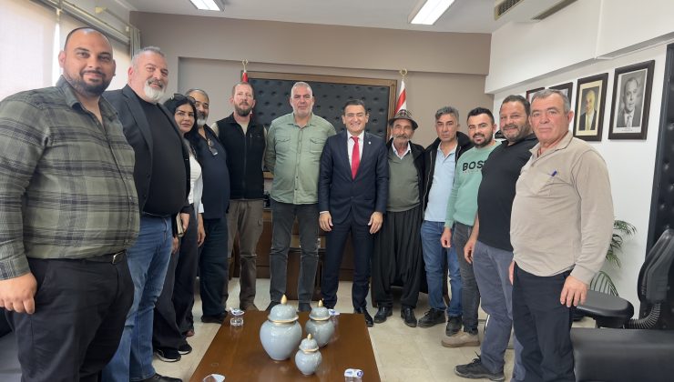 Dursun Oğuz, Hayvan Üreticileri ve Yetiştiricileri Birliği Heyetini Kabul Etti