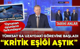 TÜRKSAT 6A göreve başladı! Cumhurbaşkanı Erdoğan ”Kritik eşiği aştık”