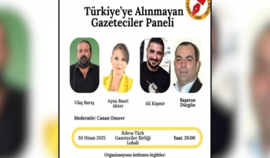 “Türkiye’ye alınmayan gazeteciler” paneli yarın 20.00’de gerçekleşecek