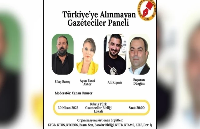 “Türkiye’ye alınmayan gazeteciler” paneli yarın 20.00’de gerçekleşecek
