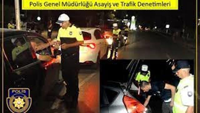 1,552 araç sürücüsü kontrol edildi, 284 sürücü rapor edilirken 29 araç trafikten men edildi