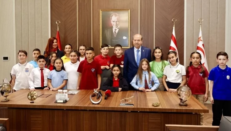 Cumhurbaşkanlığı yerleşkesinin ilk ziyaretçileri ‘Çocuklar’ oldu