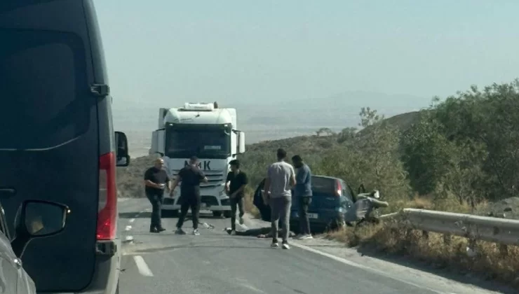 Önündeki araçları dikkatsizce geçmeye çalışan sürücü kazaya neden oldu 1 kişi yaralandı