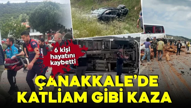 Çanakkale’de zincirleme kaza: 6 ölü, çok sayıda yaralı var!