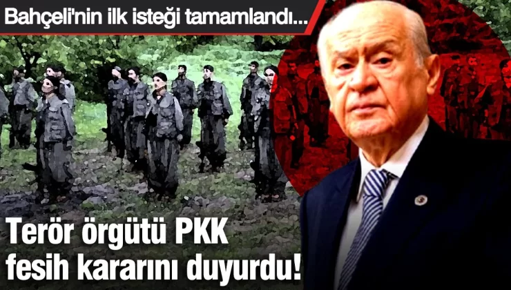Terör örgütü PKK, fesih kararını duyurdu!