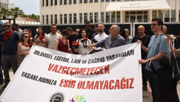 KTÖS ve KTOEÖS ”Bilimsel eğitim, laik ve çağdaş yaşamdan vazgeçmeyecek, yasaklarınıza esir olmayacağız” 